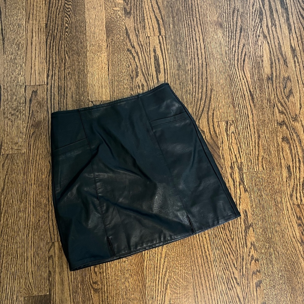 Altar’d State Faux Leather Mini Skirt Size Small